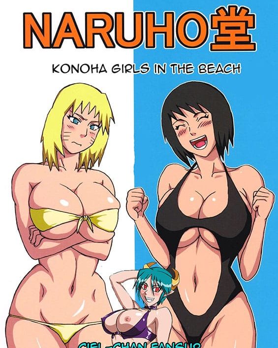 konoha girls in the beach naruto copia