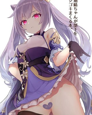 Keqing-chan ga Buka o Shigoki Makuru Hon (Genshin Impact)