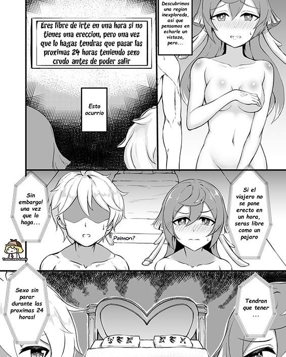 Yanfei and Traveler Trapped in An Unexplored Region (Genshin Impact)