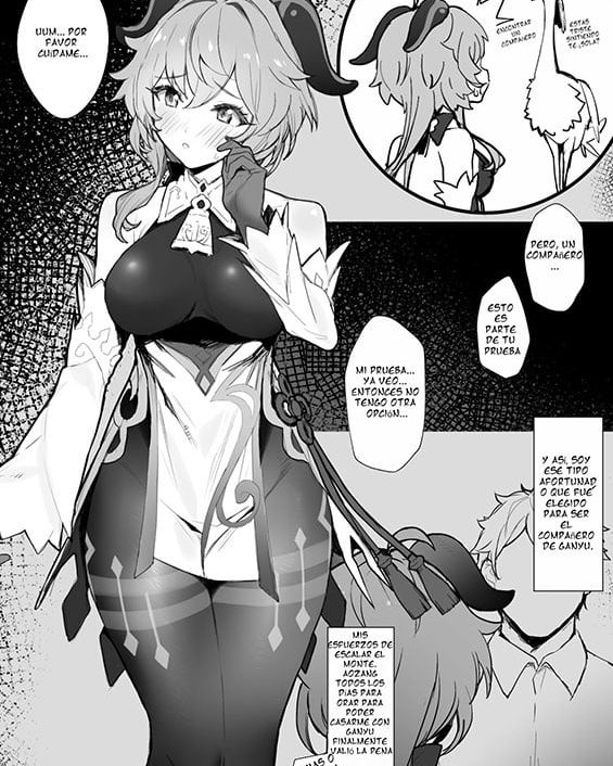 Ganyu-chan to Zangyou Nashi de Ichaicha Shitai (Genshin Impact) xxx comics manga porno doujin hentai español sexo