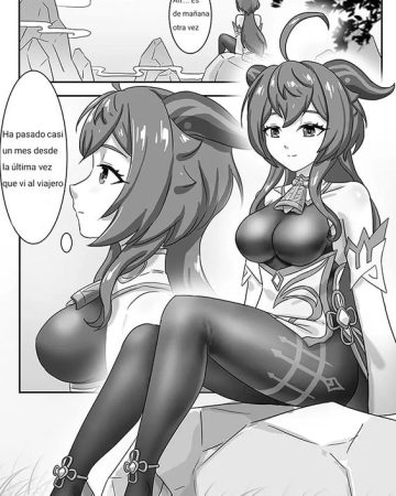 Ganyu x Slime (Genshin Impact) xxx comics manga porno doujin hentai español sexo