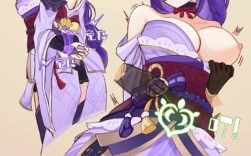 raiden shogun x aether genshin impact 1