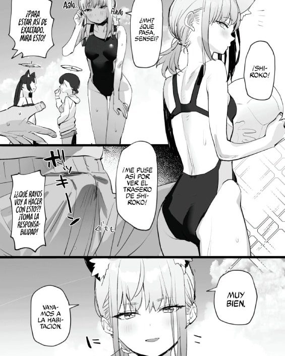 mizugi shiroko ero manga blue archive 1