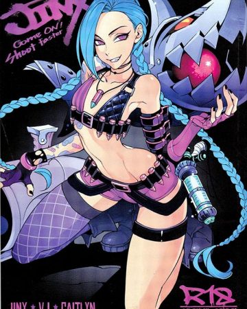 jinx come on shoot faster league of legends copia