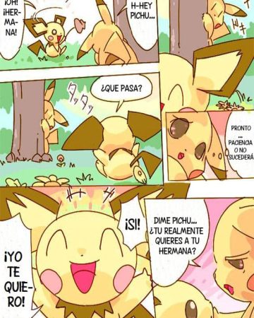 pikachu kiss pichu pokemon
