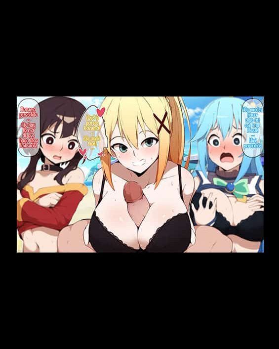 vacaciones en la playa con aqua megumin y darkness kono subarashii sekai ni syukufuku o