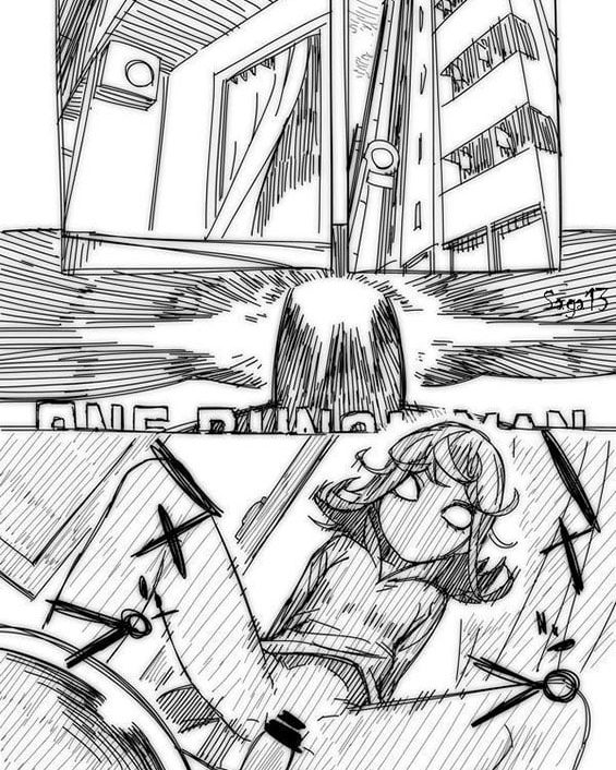 no panties woman one punch man copia