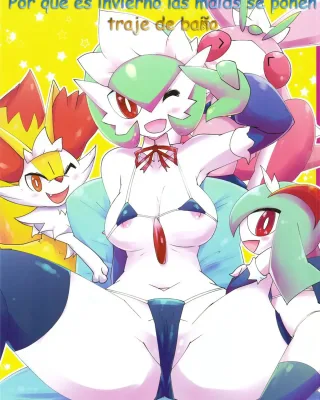Pokemon | Pocket Monsters xxx, Braixen xxx, Delphox xxx, Gardevoir xxx, Kirlia xxx, Mawile xxx, Fuyu dakara koso, Mizugi Maid-san! (Pokémon), pagina 1