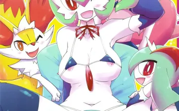 Pokemon | Pocket Monsters xxx, Braixen xxx, Delphox xxx, Gardevoir xxx, Kirlia xxx, Mawile xxx, Fuyu dakara koso, Mizugi Maid-san! (Pokémon), pagina 1