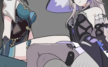 Honkai: Star Rail xxx, Caelus xxx, Ruan Mei xxx, The Herta xxx, Two geniuses one Racoon (Honkai: Star Rail), pagina 1